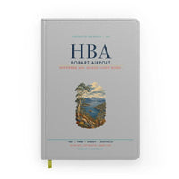 Thumbnail for Hobart Airport (HBA) design on light gray notebook
