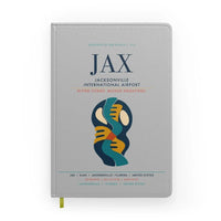 Thumbnail for Jacksonville International Airport (JAX) design on light gray notebook