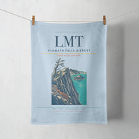 Thumbnail for Klamath Falls Airport (LMT) design on light blue towel
