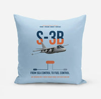 Thumbnail for S-3B Viking design on light blue pillow