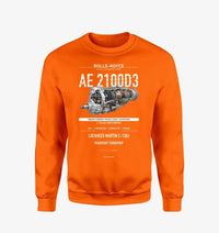 Thumbnail for AE 2100D3 design on orange sweatshirt