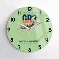 Thumbnail for Hawker Siddeley Harrier GR3 design on light green no frame wall clock