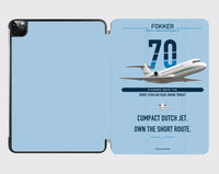 Thumbnail for Fokker 70 design on light blue ipad tablet case