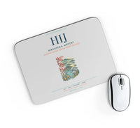 Thumbnail for Hiroshima Airport (HIJ) design on light gray rectangle mouse pad