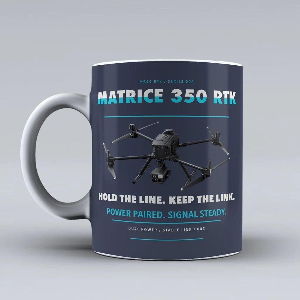 Matrice 350 RTK Mug design on dark blue dji