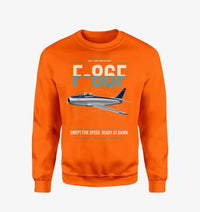 Thumbnail for F-86F Sabre design on orange sweatshirt