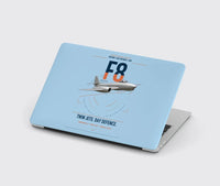 Thumbnail for Gloster Meteor F8 design on light blue MacBook case