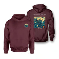 Thumbnail for VINTAGE G4520 - The Engine Test Bed - Double-Side Hoodie design on darkred double side