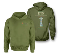 Thumbnail for Ketchikan International Airport (KTN) design on green army double-side hoodie