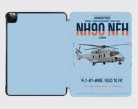 Thumbnail for NHIndustries NH90 NFH Caïman design on light blue ipad tablet case