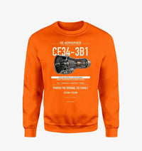 Thumbnail for CF34-3B1 design on orange sweatshirt