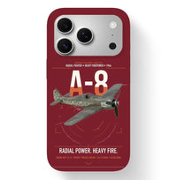 Thumbnail for Focke-Wulf Fw 190A-8 design on dark red magsafe iphone case, for iPhone 17 Pro