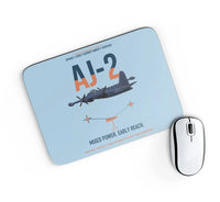 Thumbnail for AJ-2 Savage Tanker design on light blue rectangle mouse pad