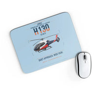 Thumbnail for Airbus H130 design on light blue rectangle mouse pad