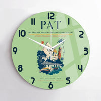 Thumbnail for Jay Prakash Narayan International Airport (PAT) design on light green no frame wall clock