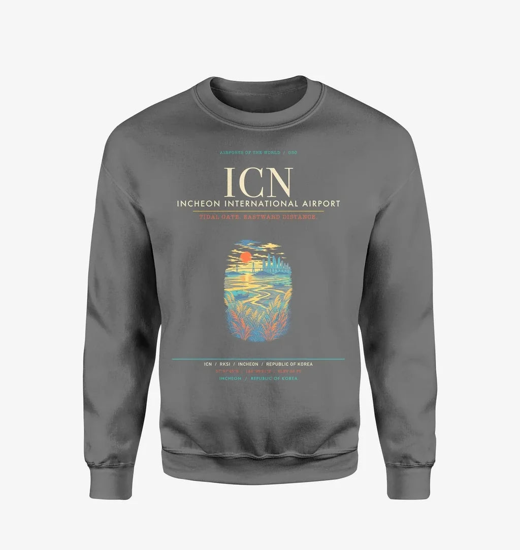 Incheon International Airport ICN Sweatshirt - Gray