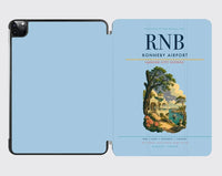 Thumbnail for Ronneby Airport (RNB) design on light blue ipad tablet case