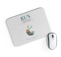 Thumbnail for La Réunion Roland Garros Airport (RUN) design on light gray rectangle mouse pad