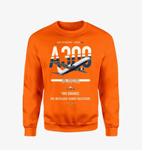 Thumbnail for Airbus A300B4 design on orange sweatshirt