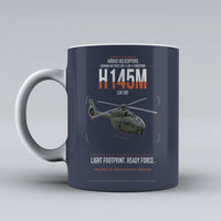Thumbnail for Airbus Helicopters H145M LUH SOF design on dark blue ceramic mug, double-side print