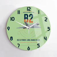 Thumbnail for Avro Vulcan B2 design on light green no frame wall clock