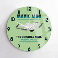 Thumbnail for DJI Mavic Mini design on light green no frame wall clock