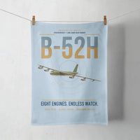 Thumbnail for B-52H Stratofortress design on light blue towel