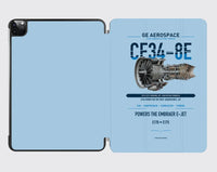 Thumbnail for CF34-8E design on light blue ipad tablet case