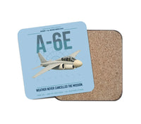 Thumbnail for A-6E Intruder design on light blue 1 piece coaster