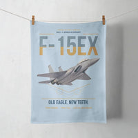 Thumbnail for F-15EX Eagle II design on light blue towel
