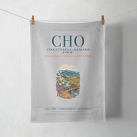 Thumbnail for Charlottesville–Albemarle Airport (CHO) design on light gray towel
