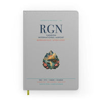 Thumbnail for Yangon International Airport (RGN) design on light gray notebook