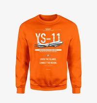 Thumbnail for NAMC YS-11A design on orange sweatshirt