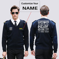 Thumbnail for Customisable Airline Pilot Label Sweater - view 5