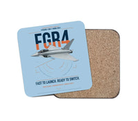 Thumbnail for Eurofighter Typhoon FGR4 design on light blue 1 piece coaster