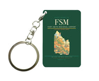 Thumbnail for Fort Smith Regional Airport (FSM) design on dark green key chain
