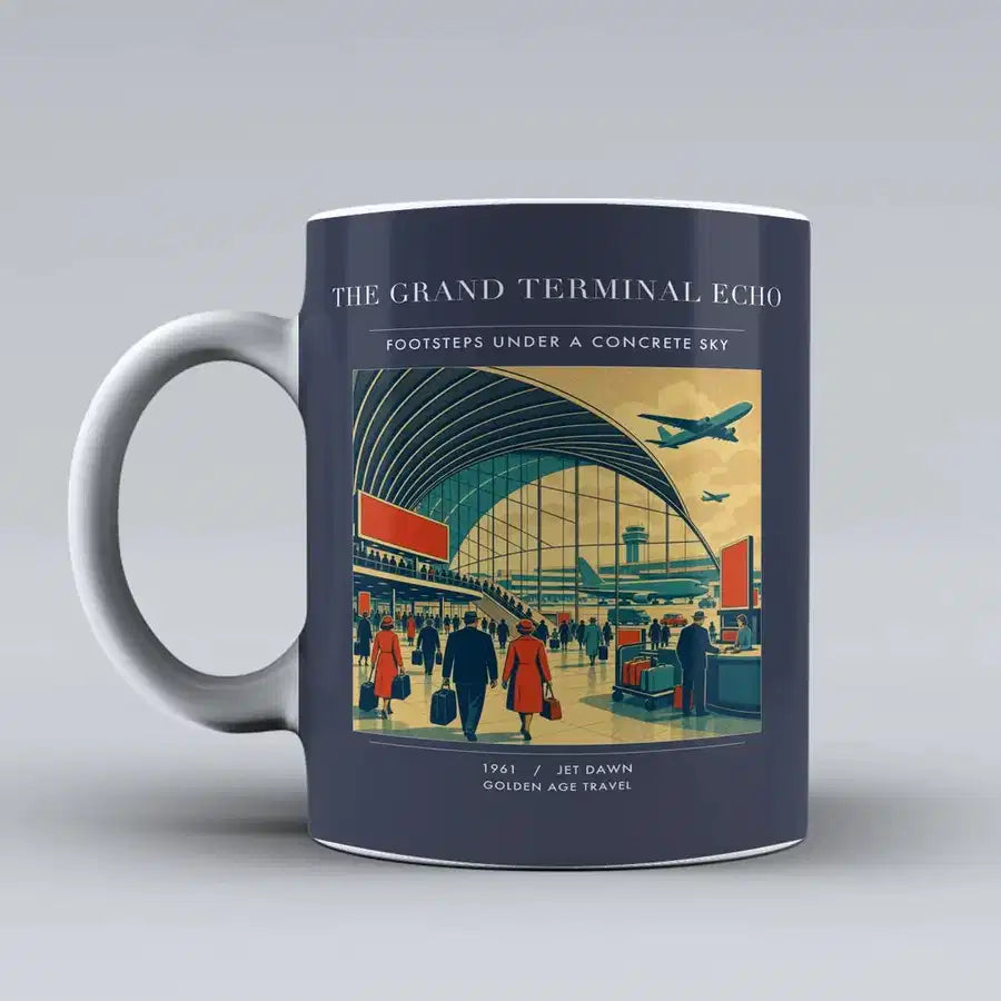VINTAGE G4300 - The Grand Terminal Echo - Ceramic Mug design on darkblue
