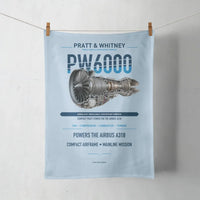 Thumbnail for PW6000 design on light blue towel