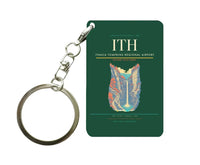 Thumbnail for Ithaca Tompkins Regional Airport (ITH) design on dark green key chain
