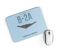 Thumbnail for B-2A Spirit design on light blue rectangle mouse pad