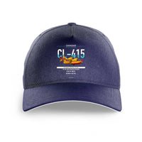Thumbnail for Canadair CL-415 design on dark blue printed hat