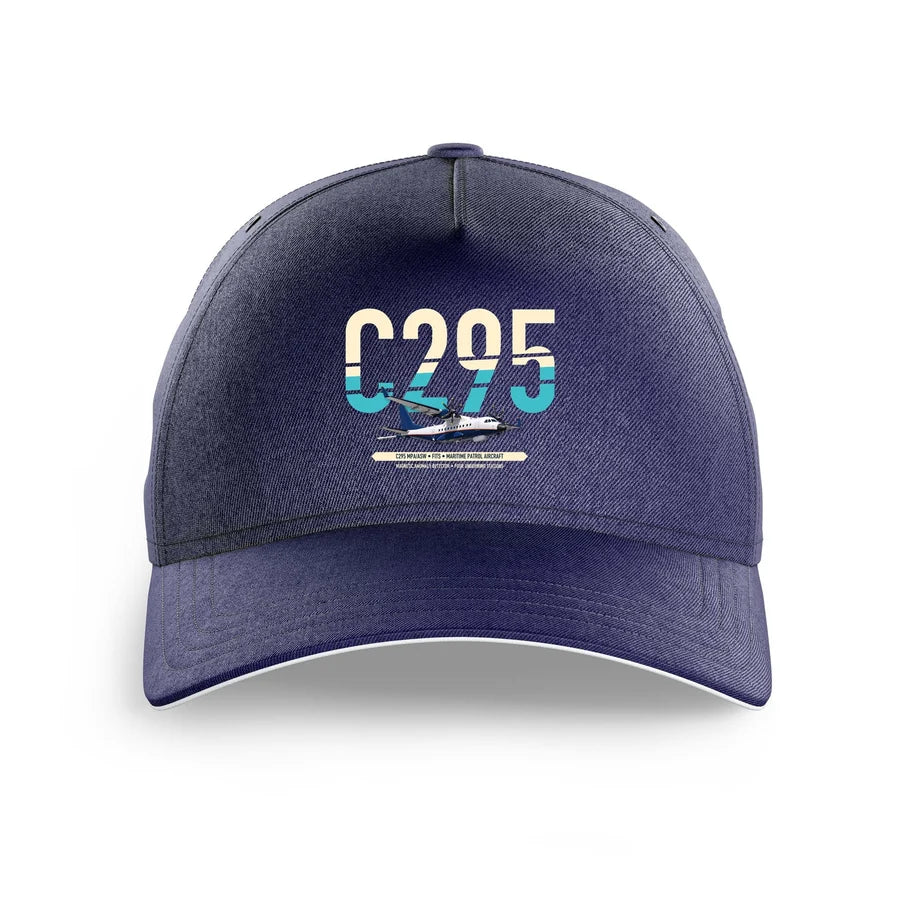 Airbus C295 MPA/ASW design on dark blue printed hat