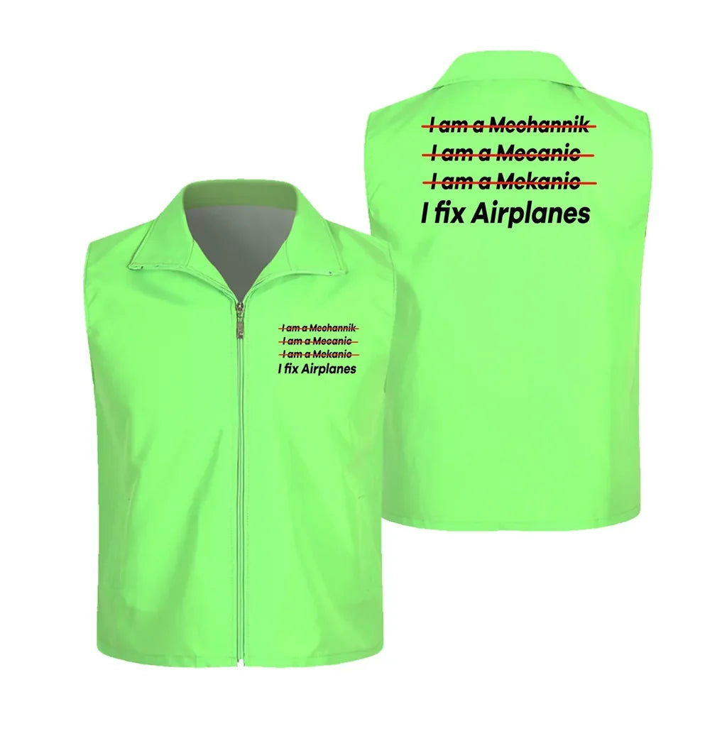 I Fix Airplanes Vest - view 5