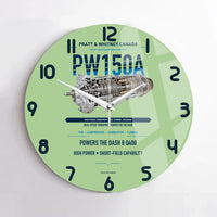 Thumbnail for PW150A design on light green no frame wall clock