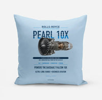 Thumbnail for PEARL 10X design on light blue pillow