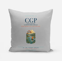 Thumbnail for Shah Amanat International Airport Chattogram (CGP) design on light gray pillow