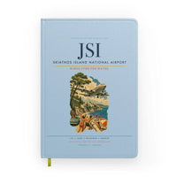 Thumbnail for Skiathos Island National Airport (JSI) design on light blue notebook