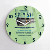Thumbnail for SPEY 511 design on light green no frame wall clock