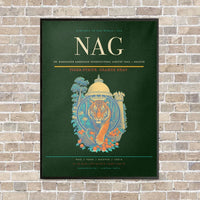 Thumbnail for Dr. Babasaheb Ambedkar International Airport NAG — Nagpur vertical canvas print - framed - dark green background