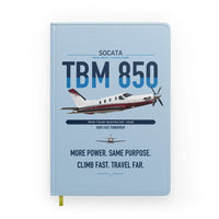 Thumbnail for Socata TBM 850 design on light blue notebook